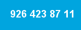 926 423 87 11 926 423 87 11